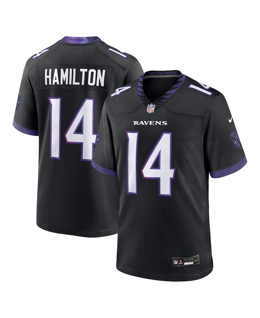Nike Men's Kyle Hamilton Black Baltimore Ravens Alternate Game Jersey