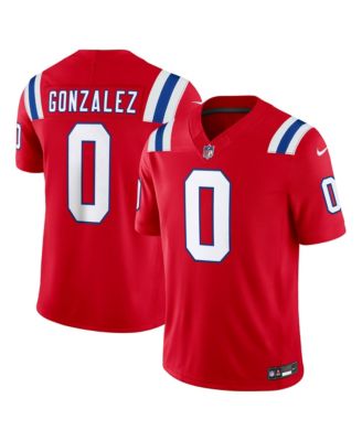Nike Men's Christian Gonzalez Red New England Patriots Alternate Vapor F.U.S.E. Stitched Limited Jersey