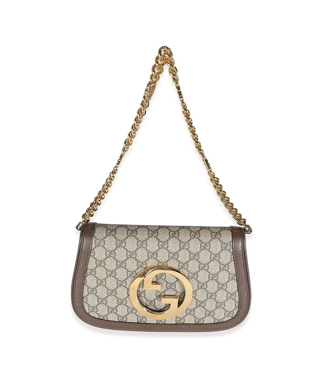 Pre-Owned Gucci Beige GG Supreme Canvas Blondie Shoulder Bag