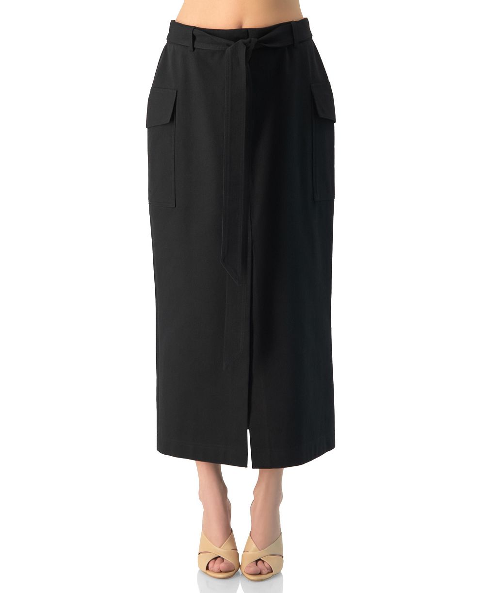 Женская миди-юбка Ivonne High-Waisted Belted Side-Slit