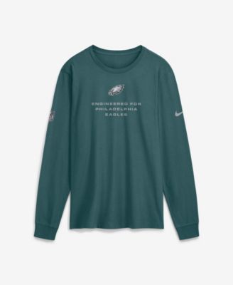 Nike Men's Midnight Green Philadelphia Eagles Sideline Bold Arch Star Dri-FIT Long Sleeve T-Shirt