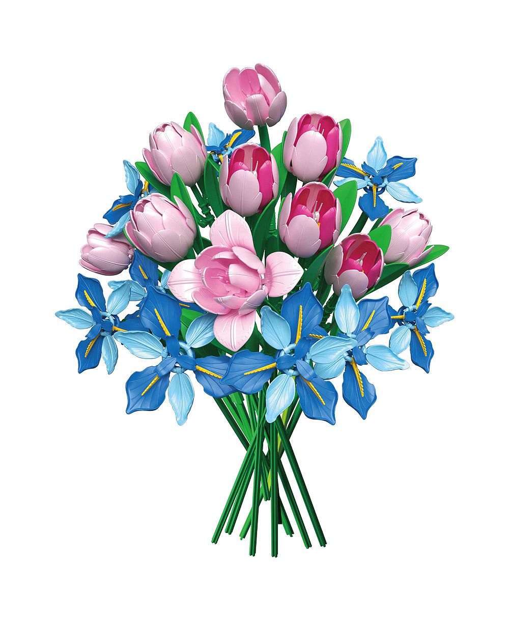 Contixo BK08 набор для сборки букета цветов Tulip & Iris, 428 деталей