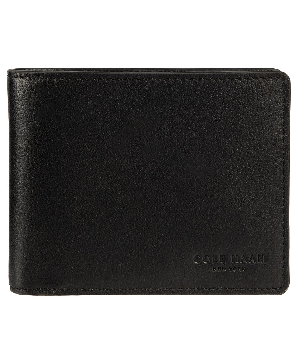Cole Haan Men's Box Shine Extra Capacity Bifold Wallet