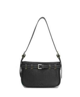 Женская кожаная сумка SUSU Sloane Shoulder Bag Convertible Crossbody Small Belt Detail
