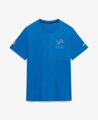 Мужская футболка Nike Blue Detroit Lions Sideline UV Dri-FIT Coaches