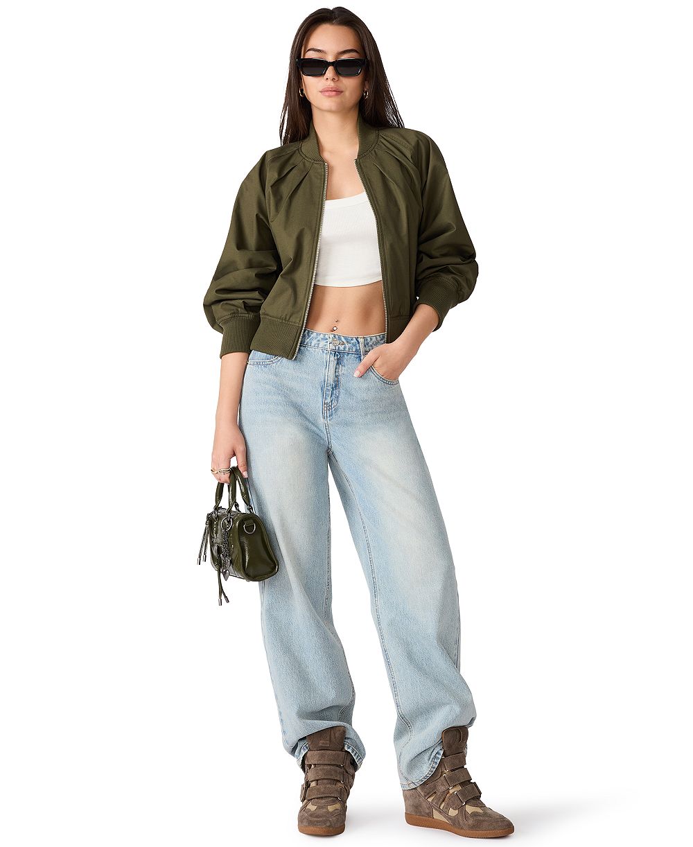 Женская куртка Steve Madden Bray Cropped Bomber Zip-Up