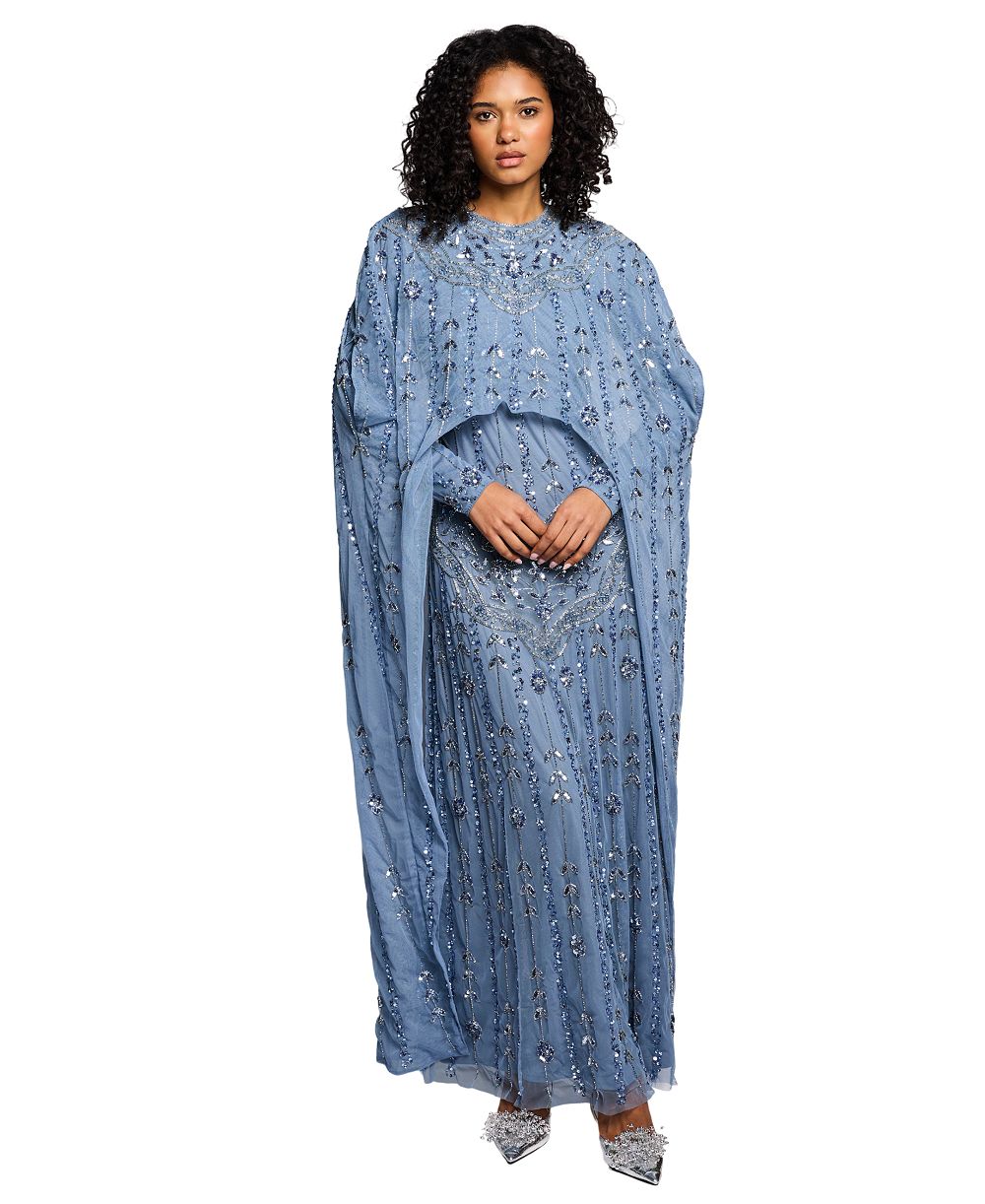 Макси-платье Maryisa Women's Modestcape Embellished Sequins