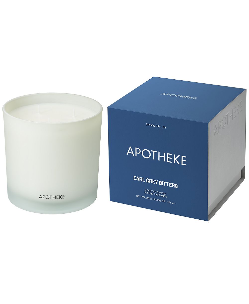 APOTHEKE эрл грей горький 3-фитильная ароматическая свеча, 0,26 унции.