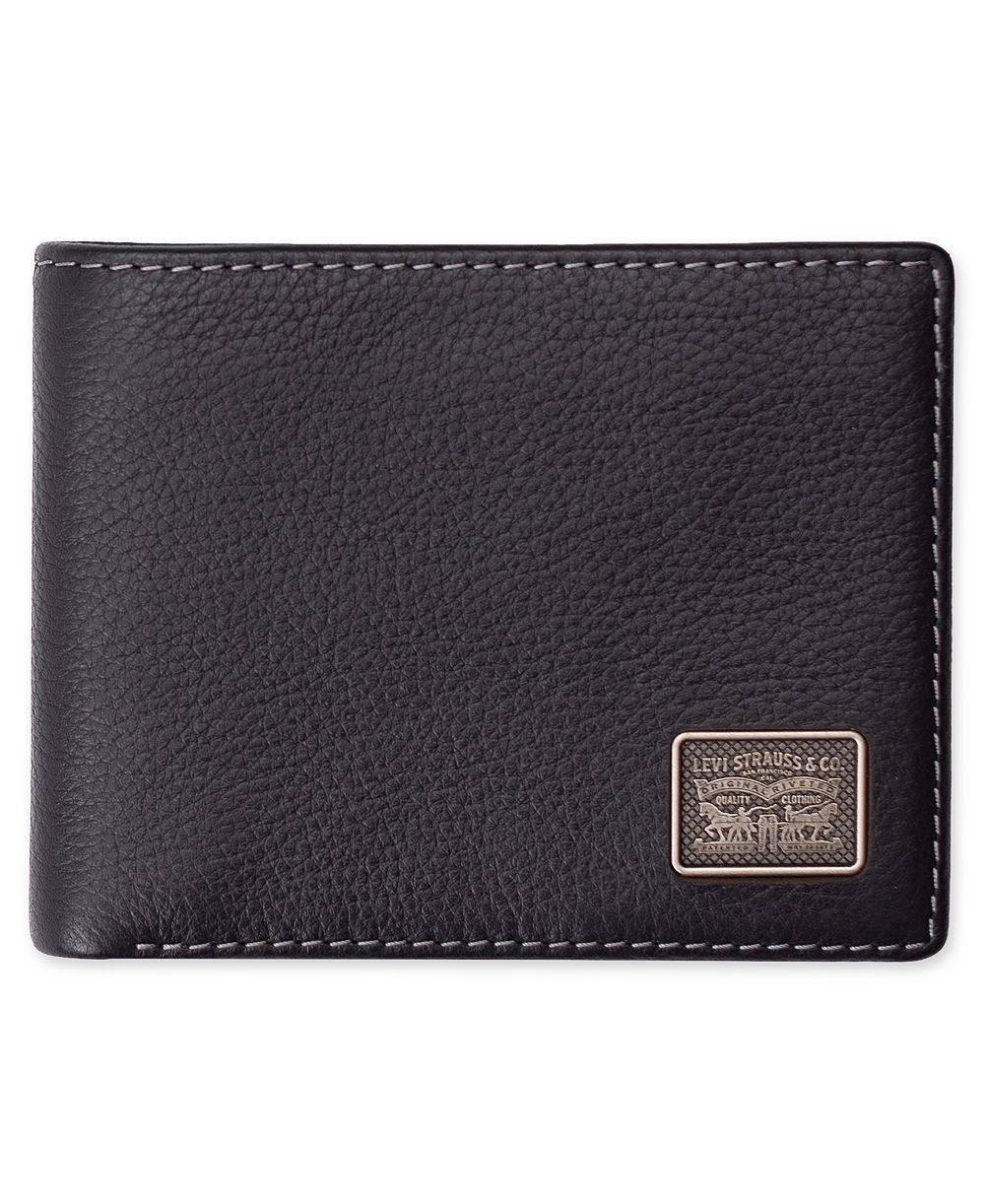 Levi's Men's RFID-Blocking Leather Bifold Wallet