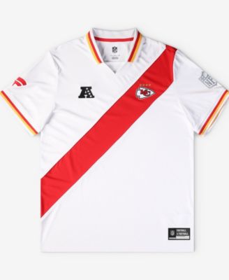 Fanatics Men's White Kansas City Chiefs Football x Football Collared Fan Jersey