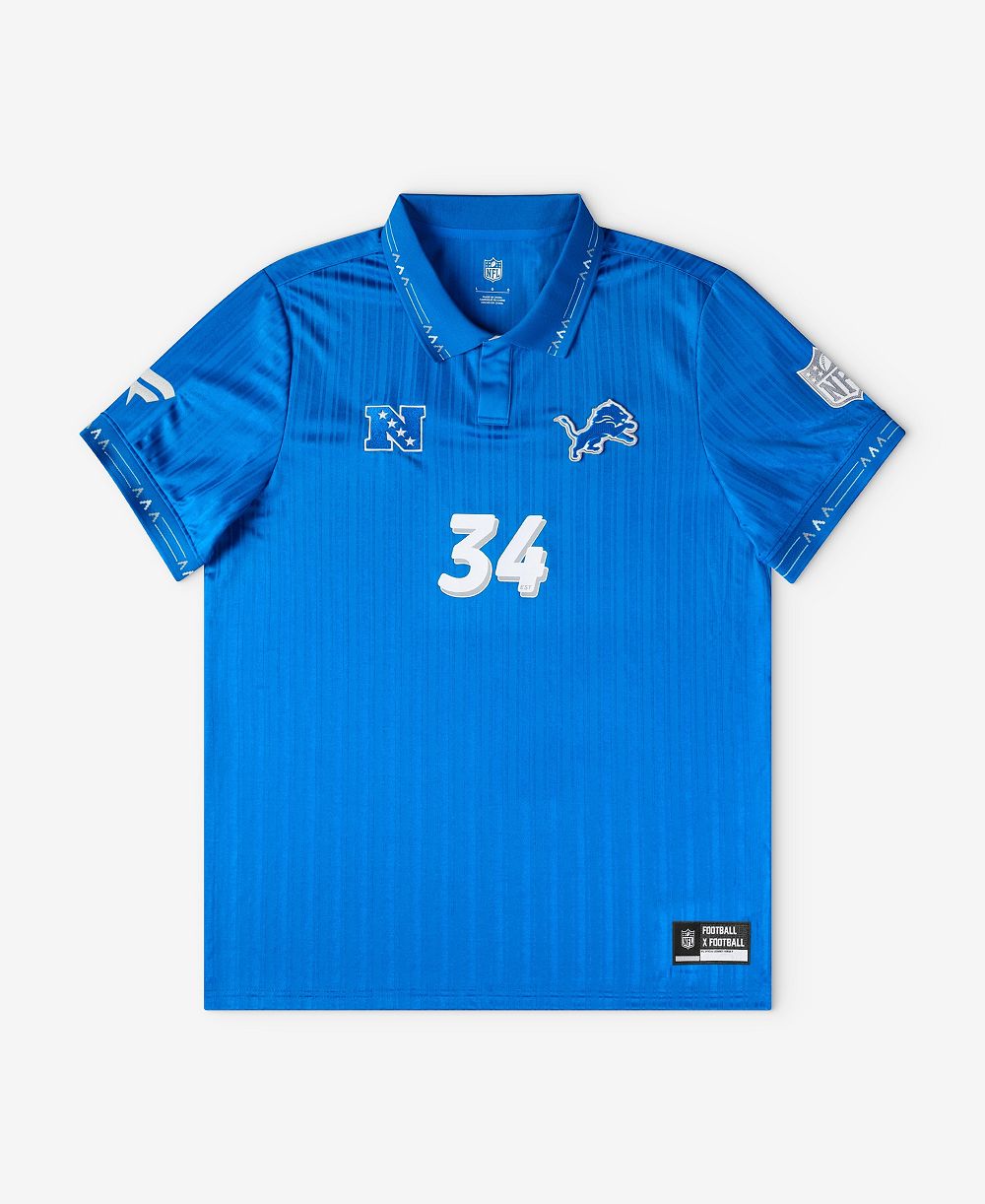 Fanatics детский джерси Detroit Lions Football x Football Collared Blue