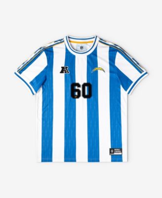 Fanatics Big Boys and Girls Blue/White Los Angeles Chargers Football x Football Fan Jersey
