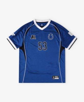 Fanatics Big Boys and Girls Royal Indianapolis Colts Football x Football V-Neck Fan Jersey
