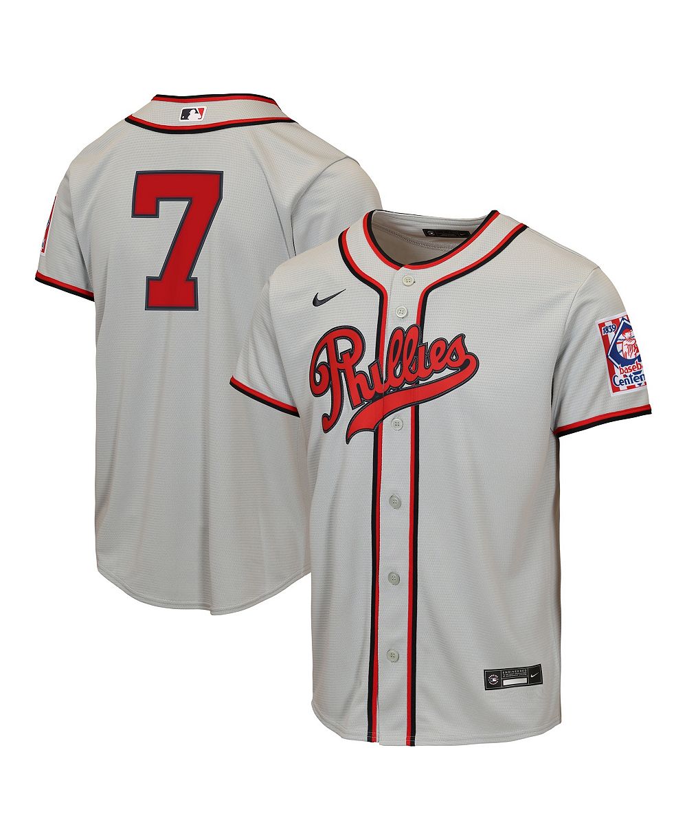 Детская джерси Nike Trea Turner Philadelphia Phillies 2026 Field of Dreams Replica