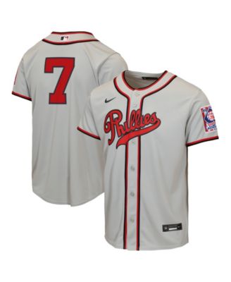 Детская джерси Nike Trea Turner Philadelphia Phillies 2026 Field of Dreams Replica