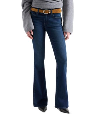 7 For All Mankind женские джинсы миди--rise с зауженными штанинами Bootcut, без подшивки