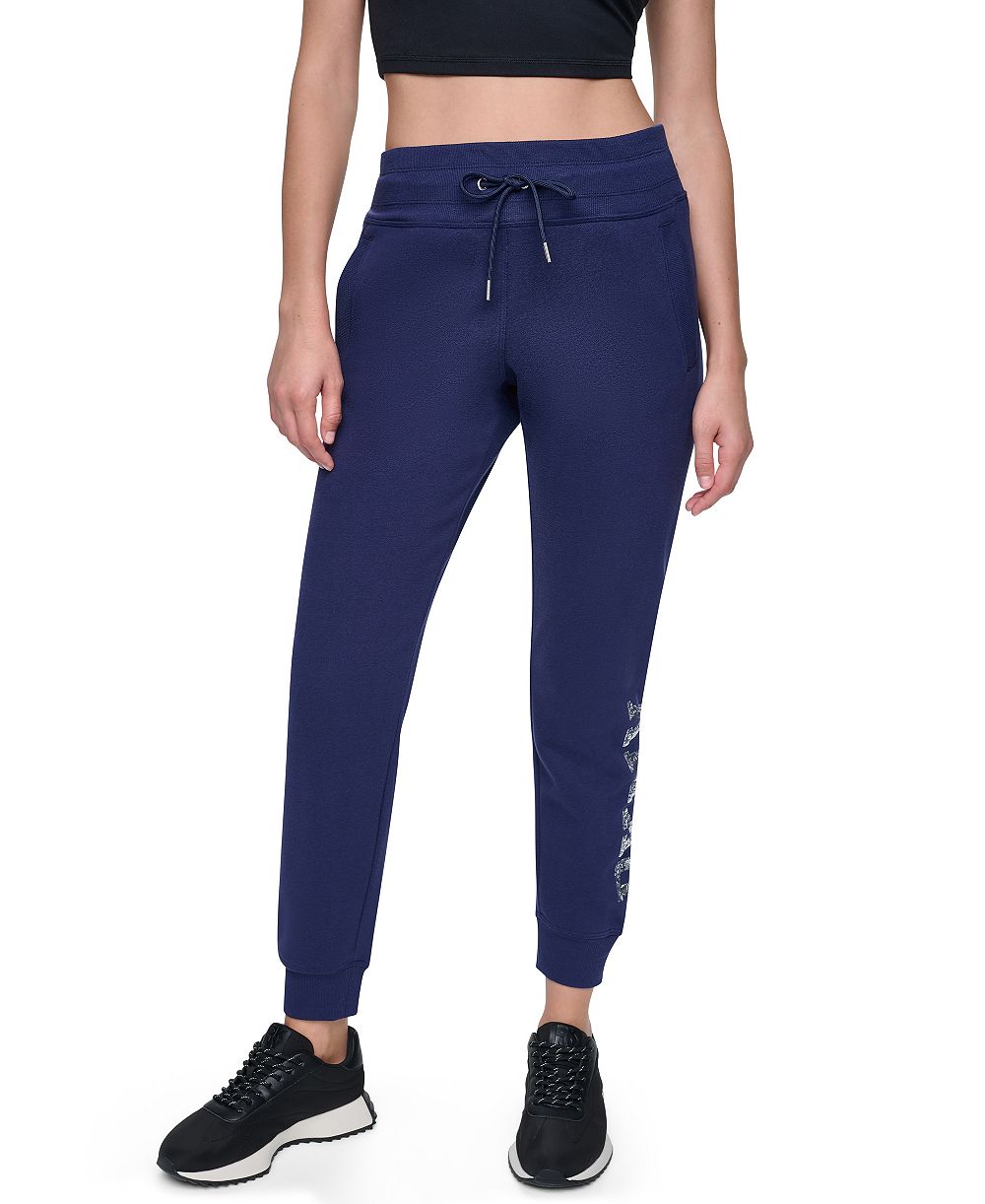 DKNY Sport Women's Sequin Mid-Rise Joggers