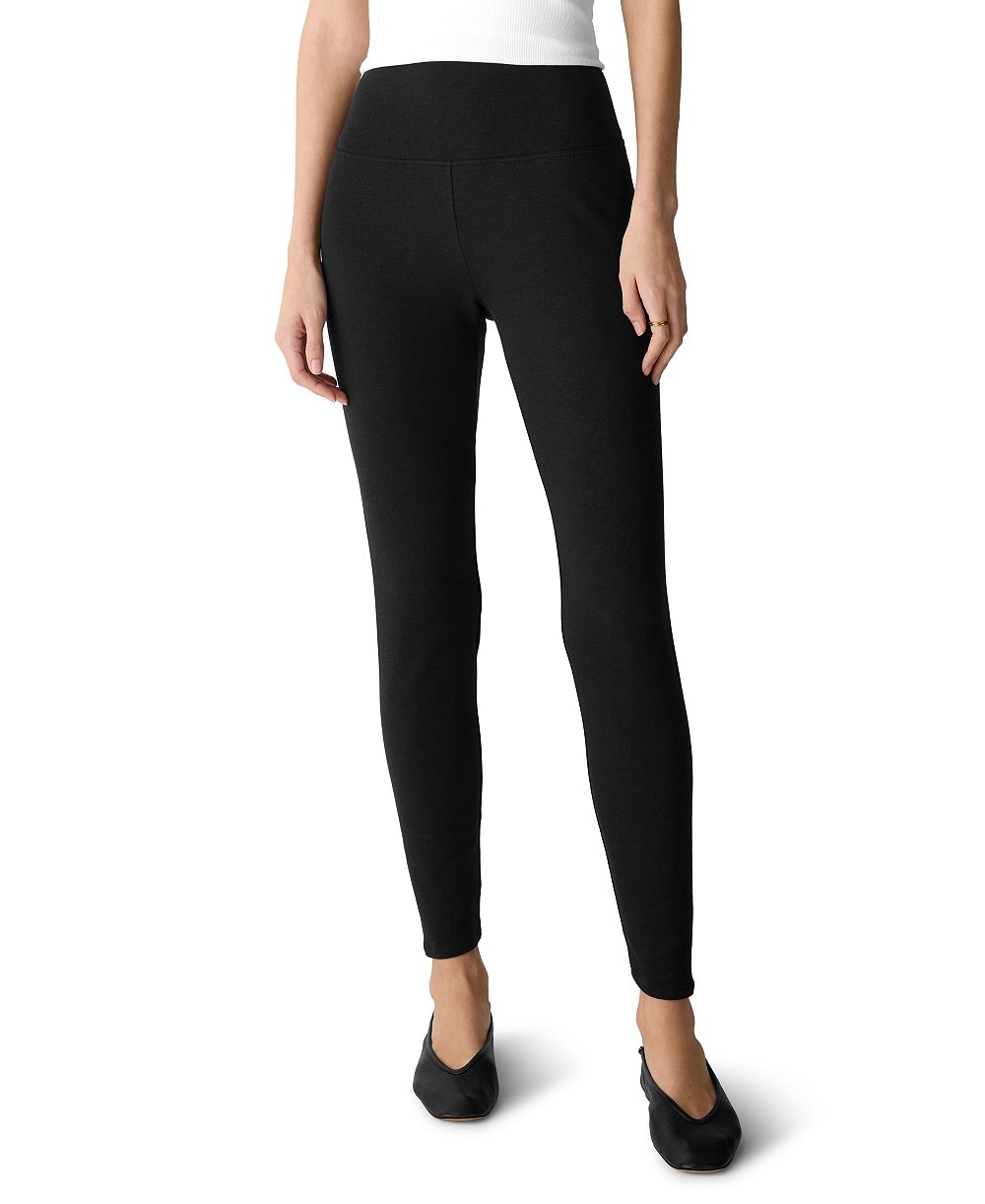 Eileen Fisher Women's Fleece-Lined High-Waisted Ankle Leggings