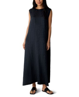 Eileen Fisher Women's Silk Sleeveless Maxi Dress
