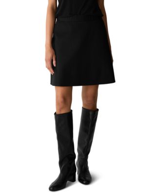 Eileen Fisher Women's Flared Mini Elastic-Waist Skirt