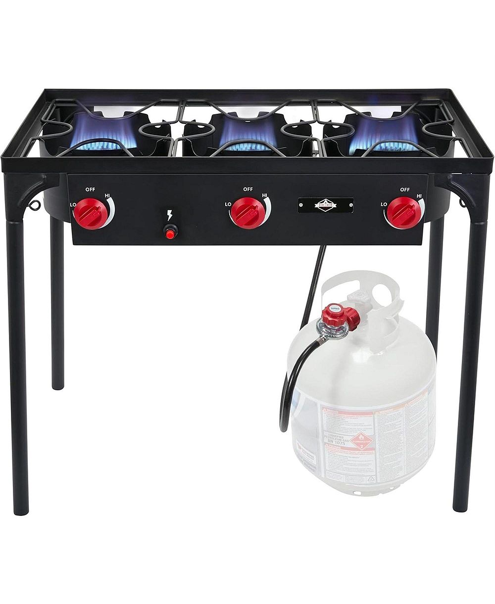 Hike Crew газовая походная плита 3-Burner 225,000 BTU, портативная плита с автоподжигом