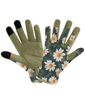 XDOVET Women's Printed Touchscreen Garden Gloves Thorn-proof Grip Work