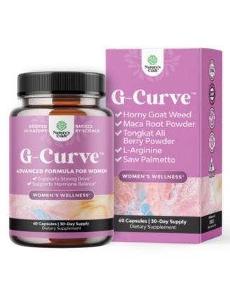 Nature's Craft G-Curve Butt and Breast Support Capsules, Horny Goat Weed, Muira Puama and Maca Root Herbal Formula, Easy to Swallow, 60 Count
