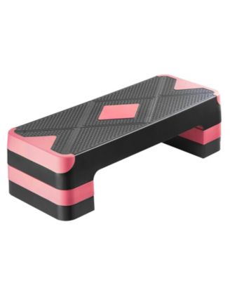 SEVORLEY Aerobic Exercise Step Platform, 28-Inch Adjustable Fitness Stepper with 4 Risers