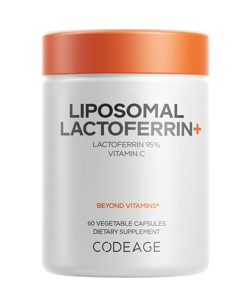 Codeage Liposomal Lactoferrin Plus, Vitamin C, 60 капсул