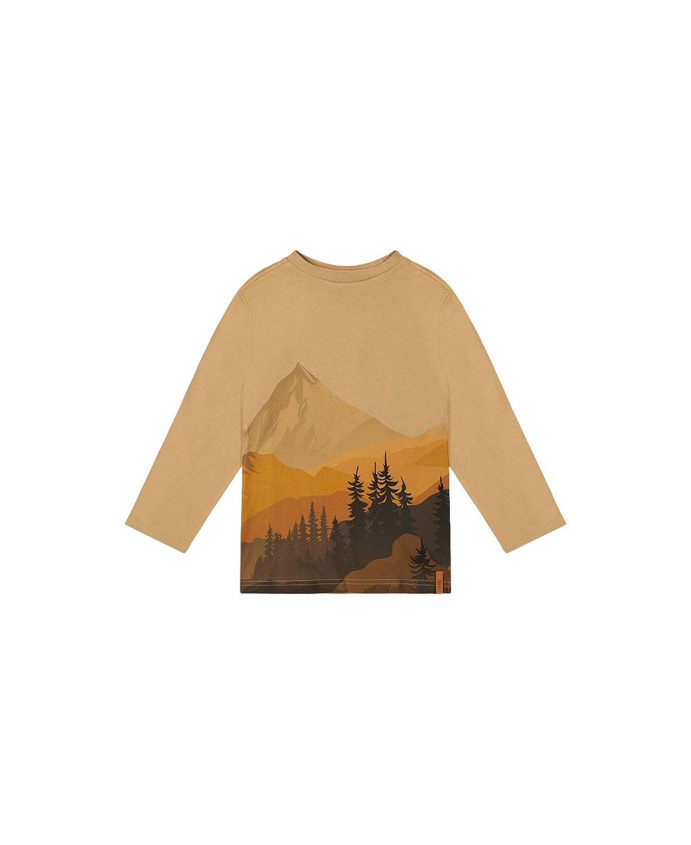 Deux par Deux Детский Little and Big Boy 6-12 Long Sleeve Cotton T-Shirt