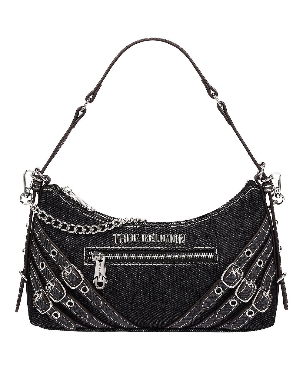 True Religion Женская джинсовая сумка через плечо с тройными ремешками