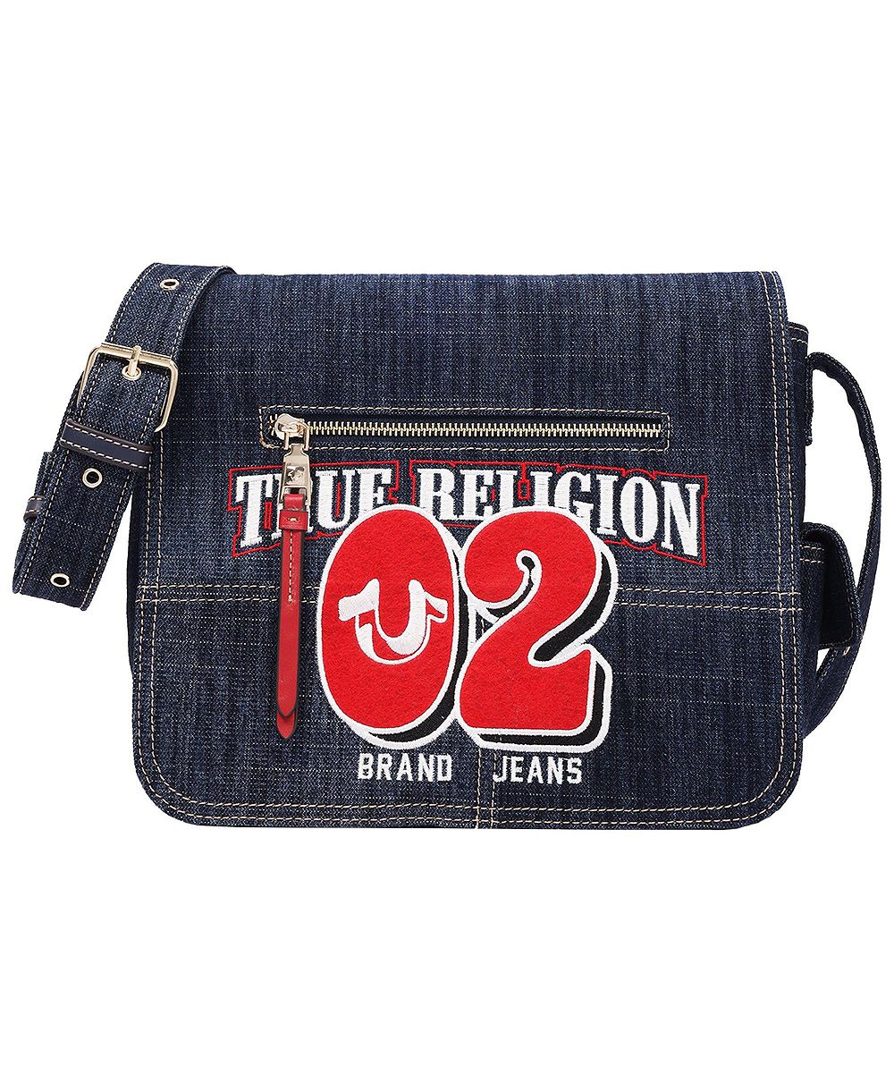 Женская сумка через плечо True Religion Varsity Logo, деним