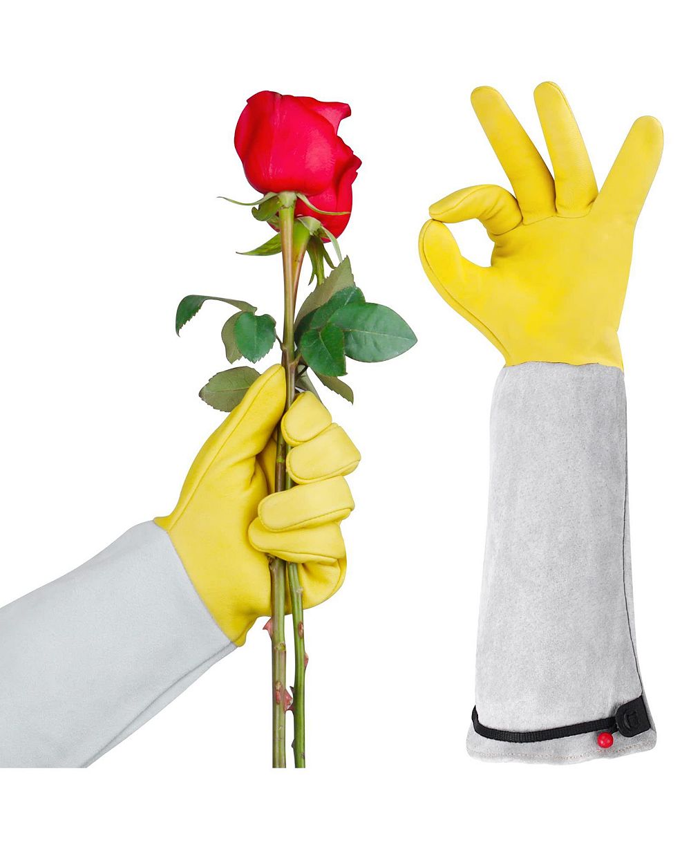 XDOVET Rose Pruning Goatskin Leather Gauntlet Gloves