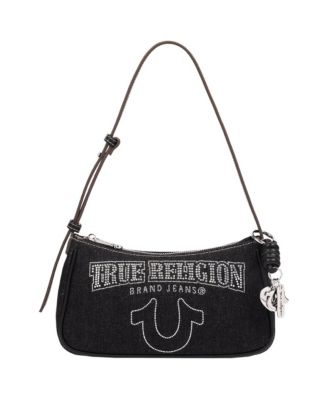 Женская джинсовая сумка через плечо True Religion с логотипом
