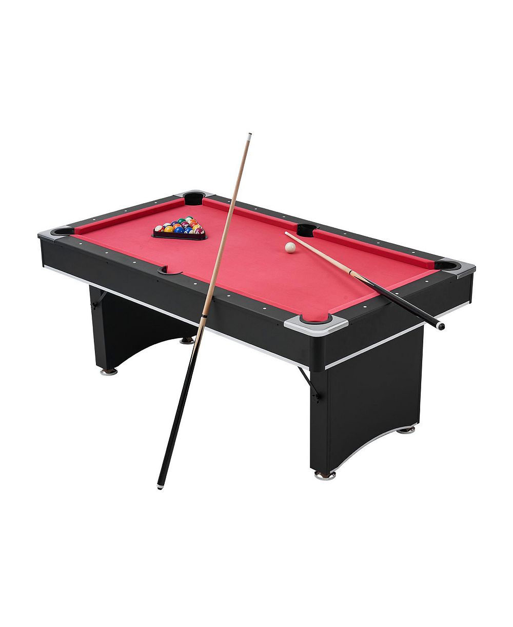 Переносной набор для игры в бильярд SEVORLEY 6 ft с шарами, киями, рэкетом и мелом