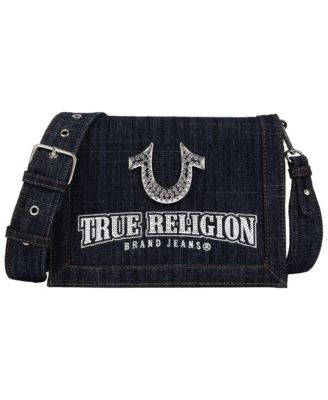 True Religion джинсовая сумка мессенджер Bling Horseshoe с регулируемым ремнем