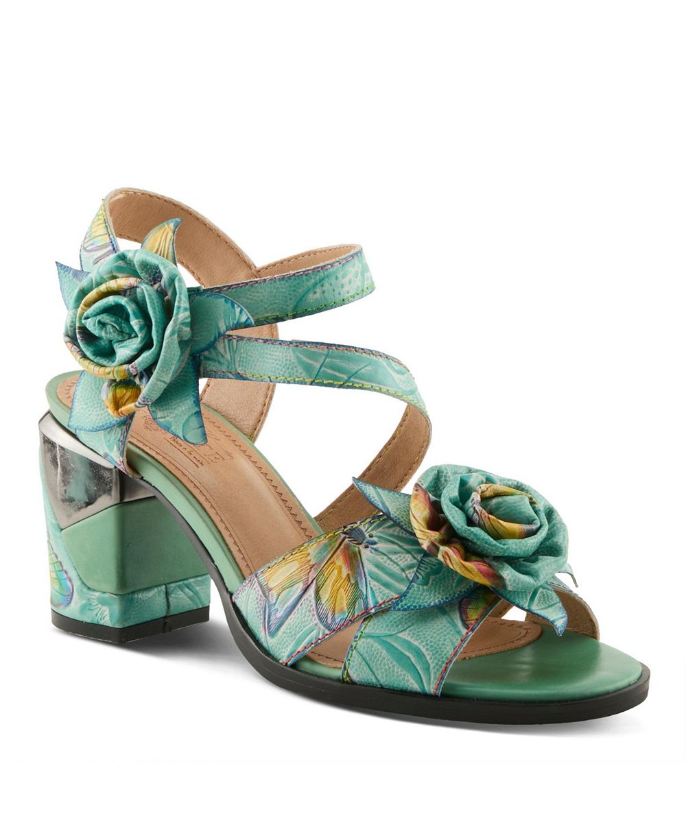 Женские босоножки L'Artiste Spring Step Flowerpower с ремешками и декором в виде розы