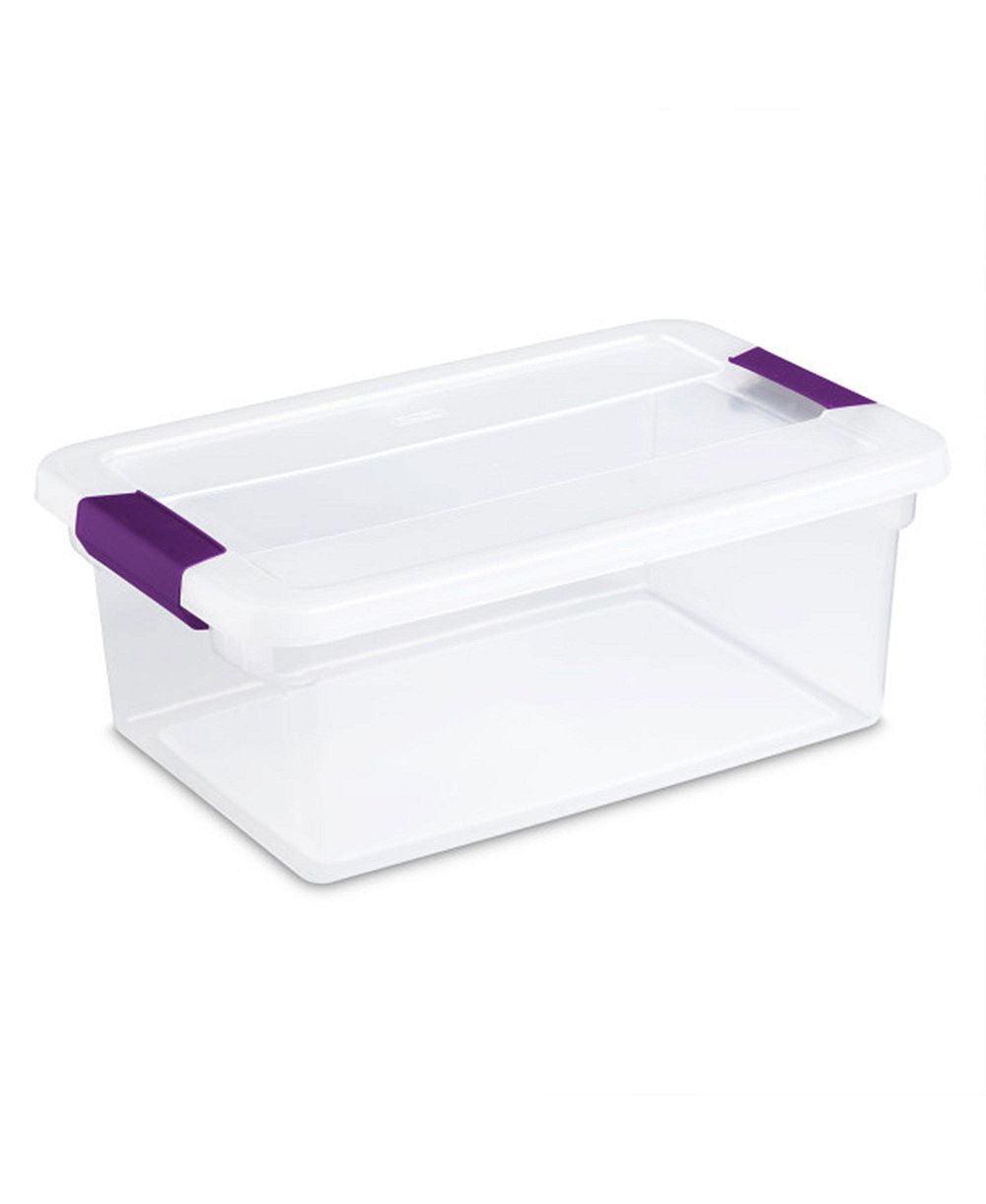 Sterilite 15 Qt. Plastic Stackable Storage Container Tote with Lid (48 Pack)