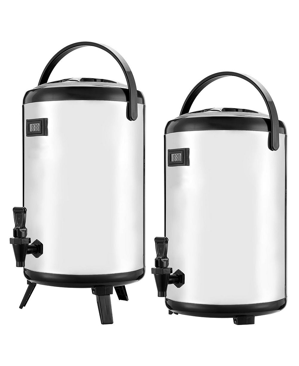 Диспенсер для напитков SEVORLEY Insulated, 3.2 Gal Stainless Steel, 2 Pack