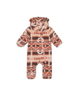 Deux par Deux Baby Girls (3M- 24M) Mid-Season Plush One-Piece Outerwear Aztec