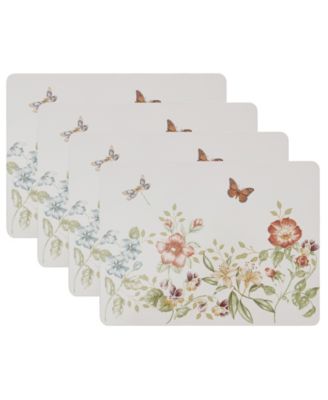 Подставки под тарелки Lenox Butterfly Meadow Fall, пробка, набор из 4 шт