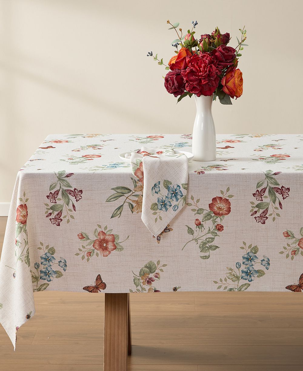 Прямоугольная скатерть Lenox Butterfly Meadow Fall 52" x 70"