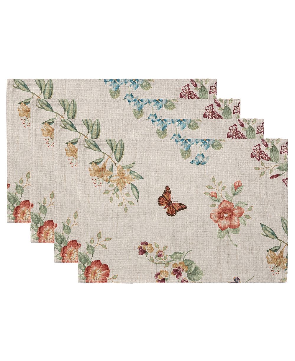 Lenox набор подстановочных салфеток Butterfly Meadow Fall, 4 шт