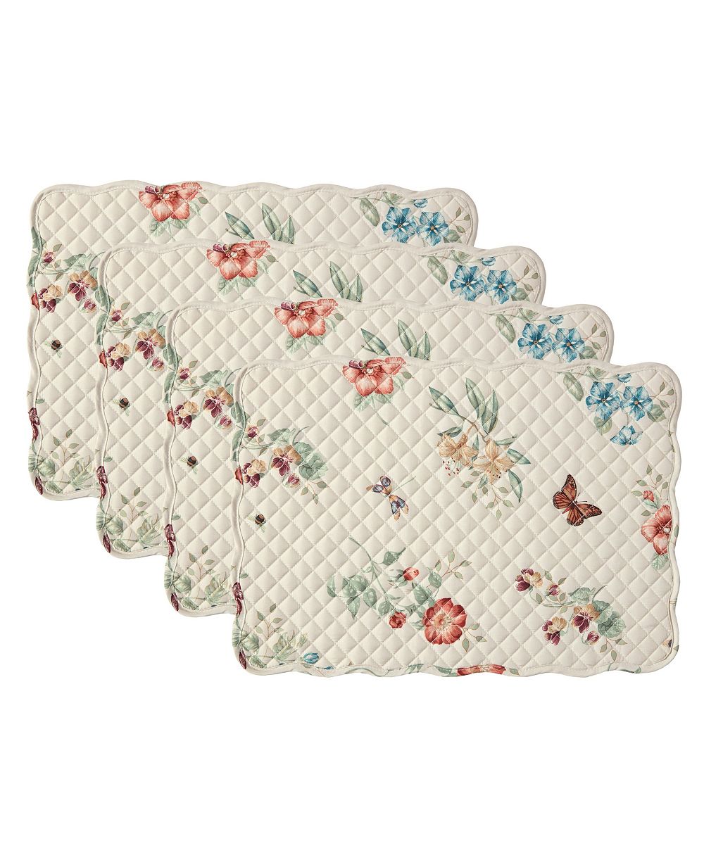 Набор стеганых салфеток Lenox Butterfly Meadow Fall, 4 шт