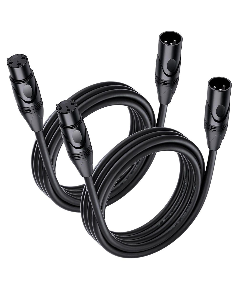 Lofree Balanced Oxygen-Free Copper XLR Microphone Cables, 2-Piece Set