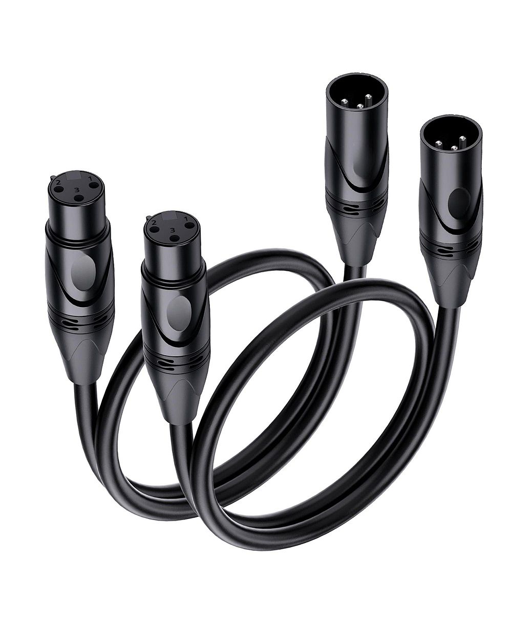 Lofree 21 AWG Oxygen-Free Copper XLR Microphone Cables, 2-Piece