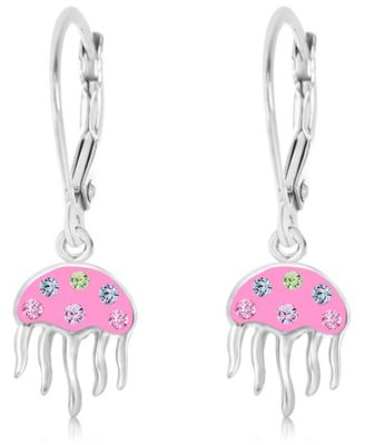 Chanteur Kids Jellyfish Hypoallergenic Earrings for Girls with Sterling Silver Leverbacks