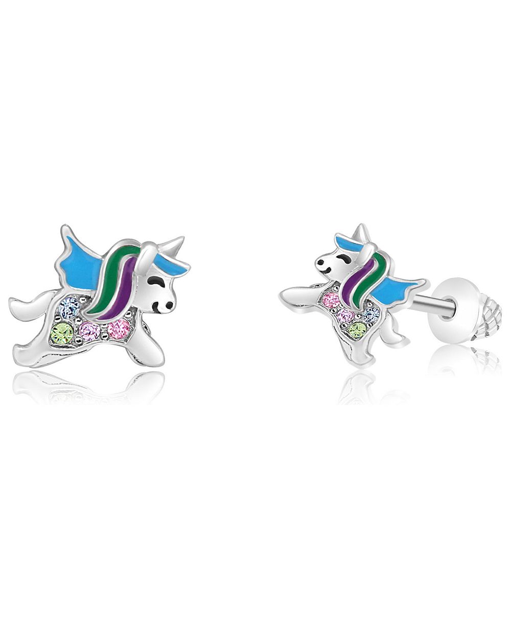Детские серьги Chanteur Unicorn Hypoallergenic с титановыми гвоздиками