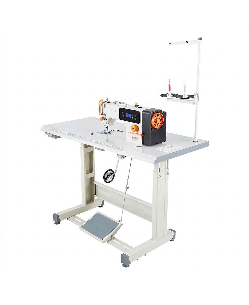 SEVORLEY Industrial Lockstitch Sewing Machine, 550W Servo Motor с подставкой