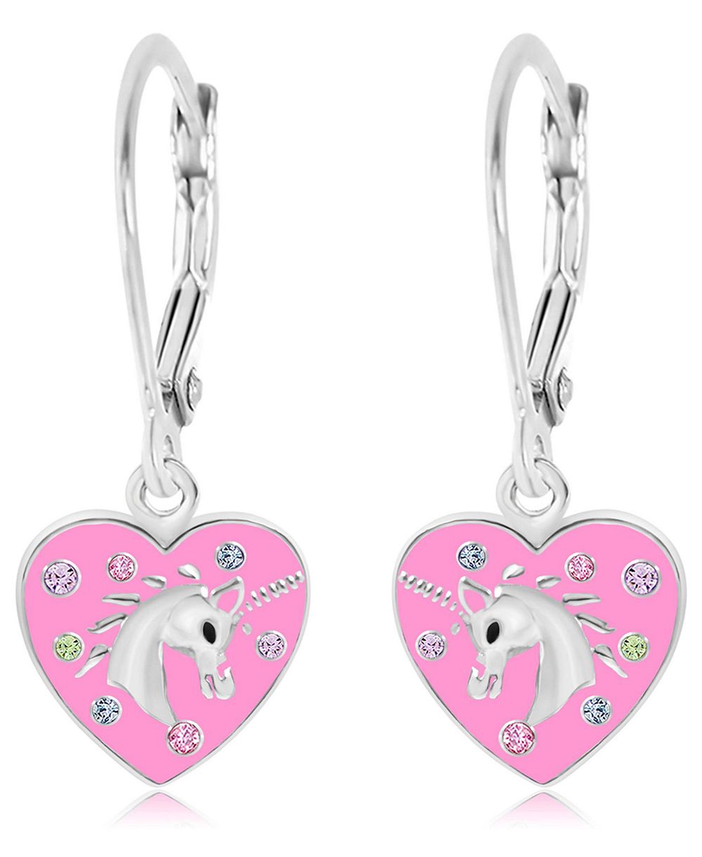 Chanteur Детские гипоаллергенные серьги Heart с застежкой Sterling Silver